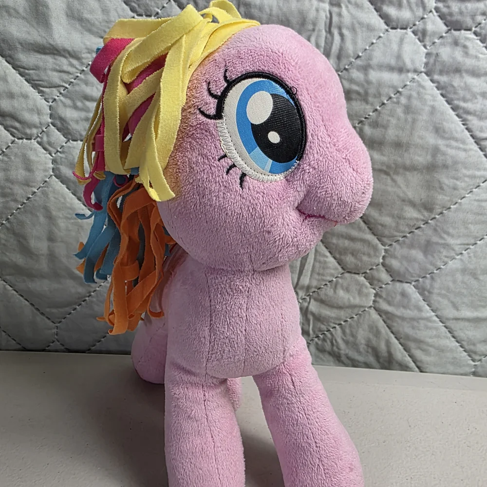 My Little Pony PINKIE PIE Rainbow Hair Plush 11"-12’’ Hasbro Funrise 2014 - Picture 3 of 6